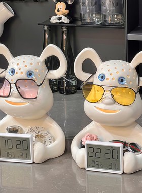 轻奢陶瓷摆件家居客厅钥匙收纳玄关装饰品搬新家礼物乔迁新居礼品