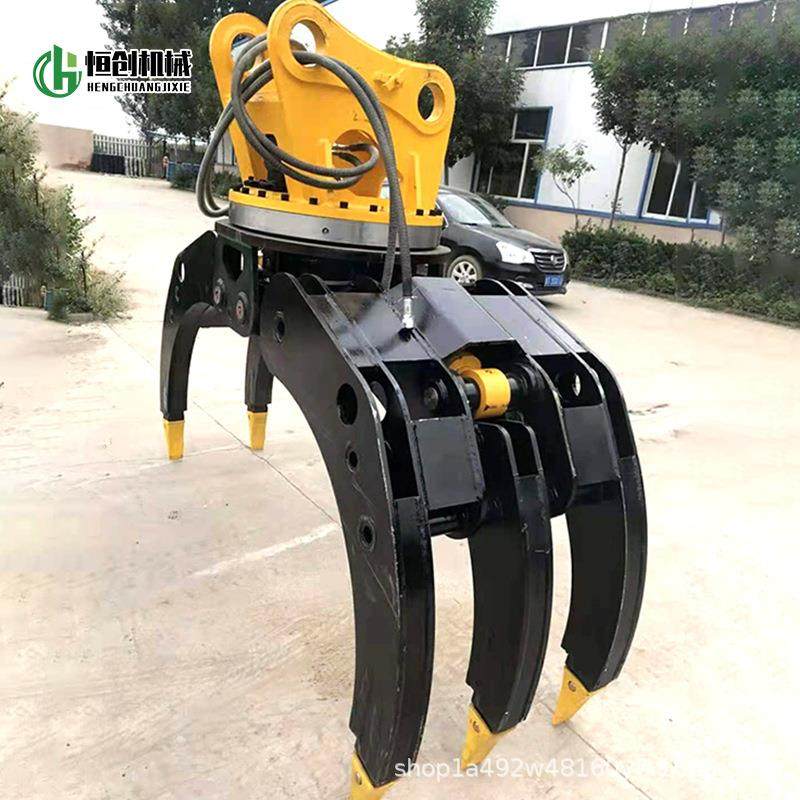 液压抓木器挖机属具液压抓钢机抓草包铲车改装夹木夹抓废料抓木机,淘宝优惠券,粉丝福利购,淘宝优惠卷