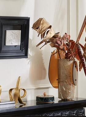 古风几何构成花雨林中棕器酒店民宿书房客厅高众级感小装QLG饰品