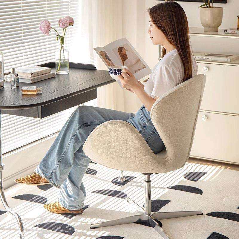 北欧单人沙发椅网红休闲椅设计师单椅现代简约天鹅椅办公洽谈椅子,淘宝优惠券,粉丝福利购,淘宝优惠卷