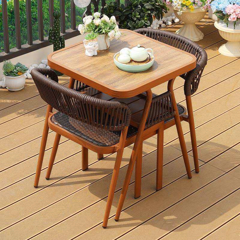 户外阳台休闲可收纳藤椅室外藤编小桌椅庭院休闲藤编椅铝合金桌椅,淘宝优惠券,粉丝福利购,淘宝优惠卷