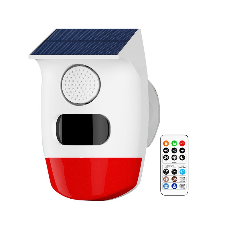 安之翼太阳能防盗报警器户外远程红外线感应家用果园露营警报 - 图3