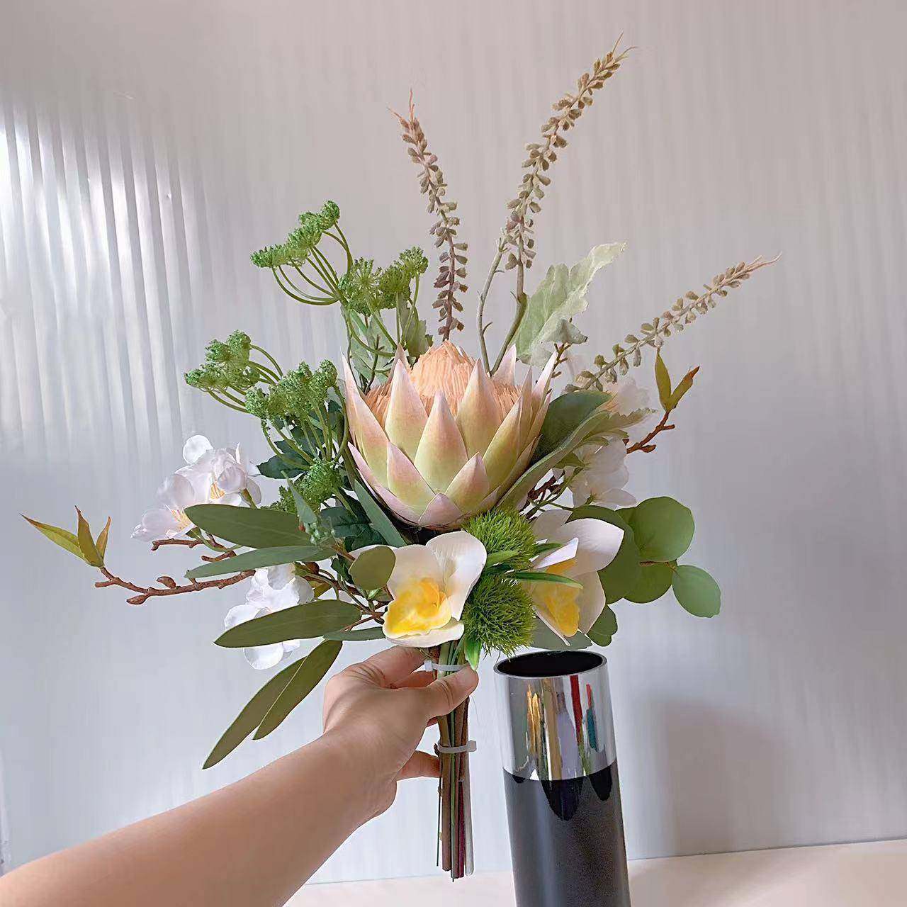 清新手札花束仿真花束餐桌台面婚礼售楼处样板间假花M216,淘宝优惠券,粉丝福利购,淘宝优惠卷