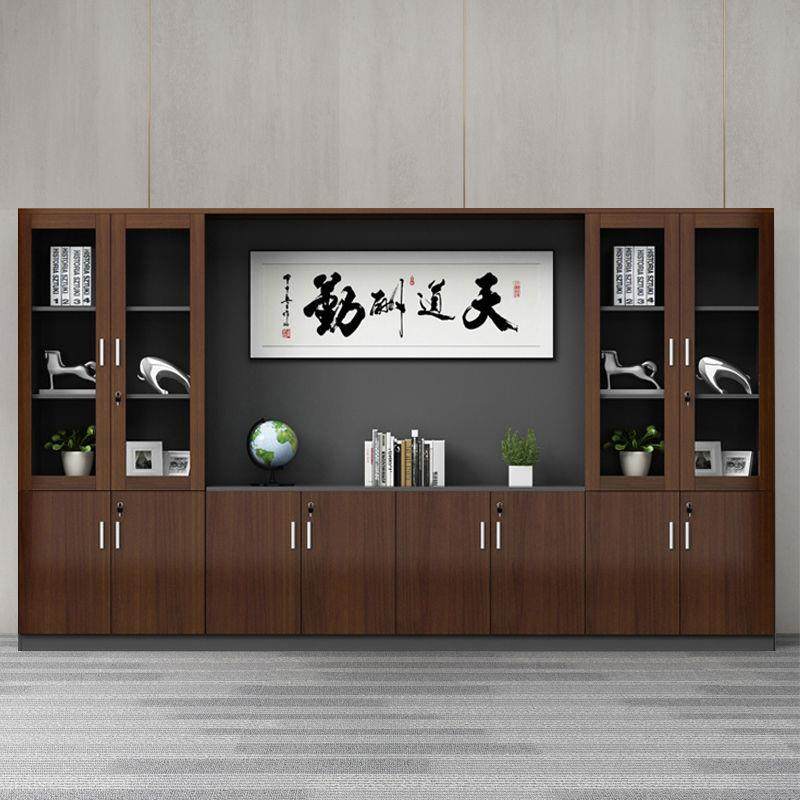 办公桌后面的柜子靠墙文件柜资料柜办公室书柜木质组合老板背景柜,淘宝优惠券,粉丝福利购,淘宝优惠卷
