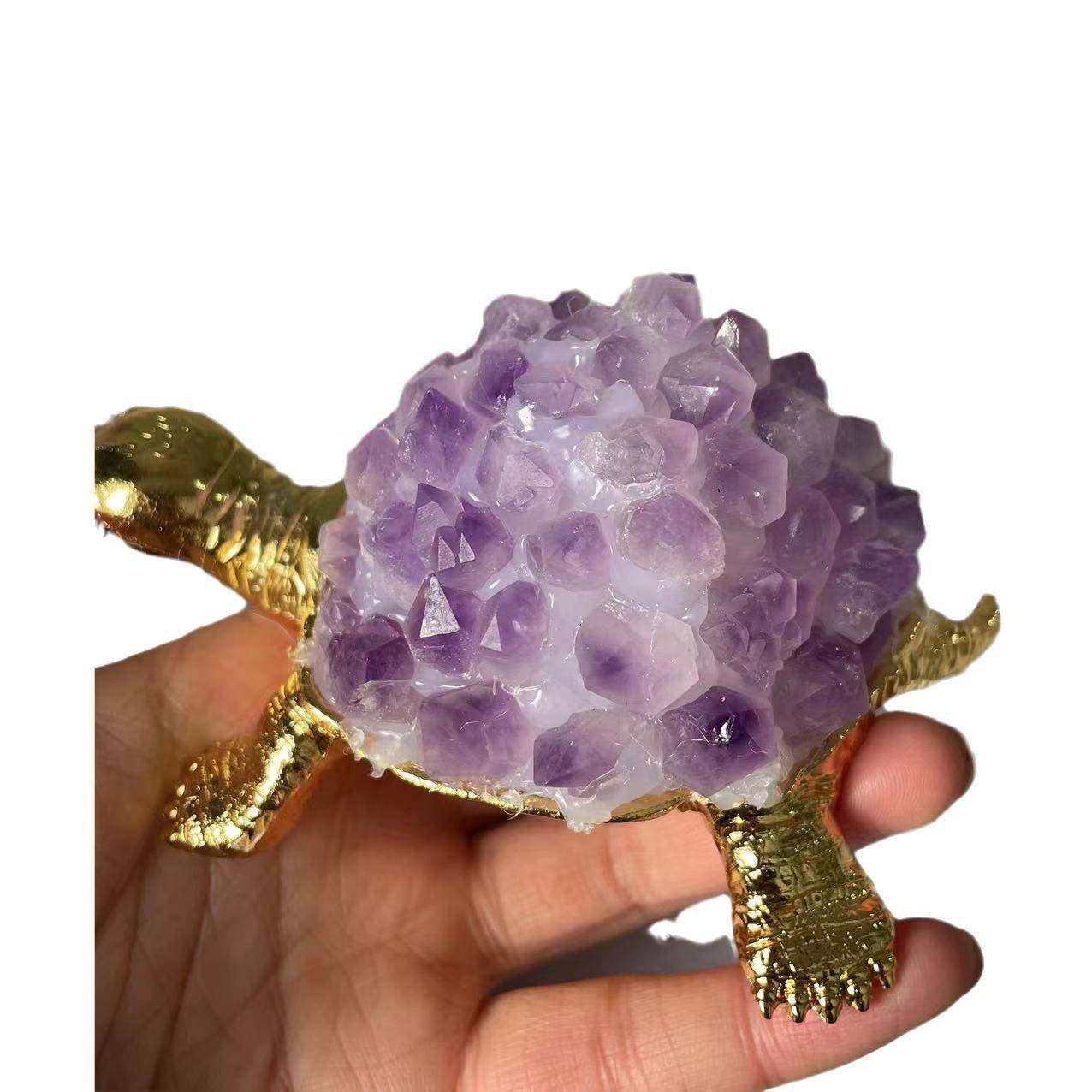 天然水晶原石乌龟摆件USB接口居家卧室床头氛围小夜灯装饰摆件,淘宝优惠券,粉丝福利购,淘宝优惠卷