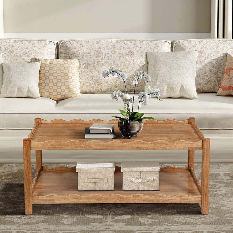 茶几客厅家用小户型实木腿新款一体茶桌办公室简易桌子长方形中式,淘宝优惠券,粉丝福利购,淘宝优惠卷