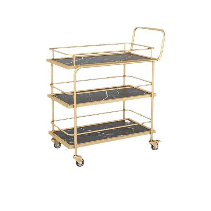 北欧移动小推车收纳车酒店酒水车金色多层铁艺餐车餐厅传菜车,淘宝优惠券,粉丝福利购,淘宝优惠卷