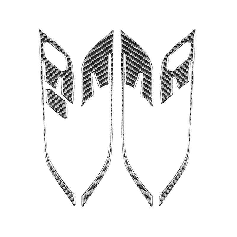 适用于宝马16-22款X1X2F48碳纤维内饰改装件车门拉手装饰贴,淘宝优惠券,粉丝福利购,淘宝优惠卷