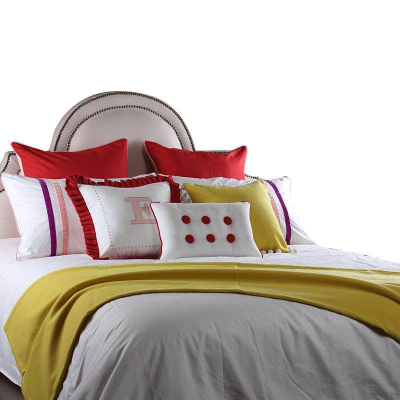 现代美式儿童女孩房床品别墅家居展厅软装样板房公主房床上用品,淘宝优惠券,粉丝福利购,淘宝优惠卷