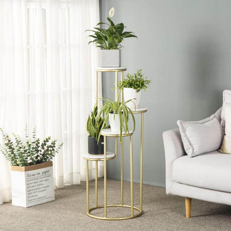 客厅简约铁艺大理石花架阳台花盆置物架室内多层绿萝盆栽架,淘宝优惠券,粉丝福利购,淘宝优惠卷