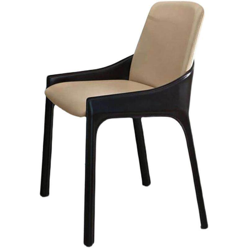 北欧餐椅家用轻奢现代简约靠背椅意式极简马鞍皮椅子艺术餐厅凳子,淘宝优惠券,粉丝福利购,淘宝优惠卷