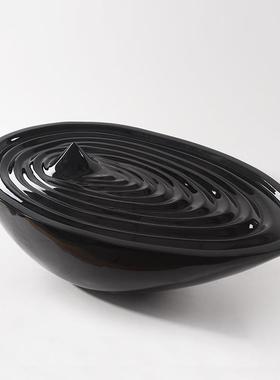 创梯意水滴地玻璃钢水雕塑摆钢件售楼酒店走廊楼落拐角大型玻璃艺