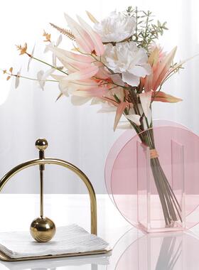 现代轻奢金客属纸巾架摆件酒店会所板售楼处样房软厅装饰QTS品摆