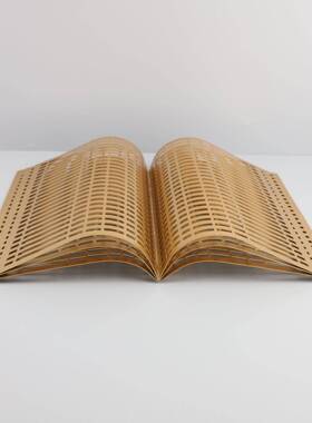 现代装轻奢黑色艺术0129金属镂空卷摆件样板售楼处书书房卧室房玄