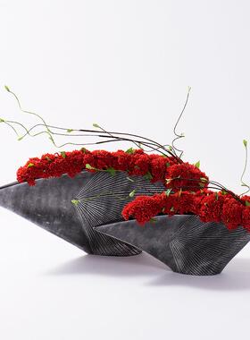 仿真绿色新果子高端花插酒店大堂绿植假艺花YB-DZ-HY卉摆设轻奢中