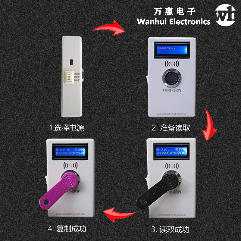 rw1990t55775200id门禁卡卡复制tm1990tk4100TMRF-2RW - 图2