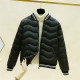 New winter stand collar baseball jacket white duck down jacket