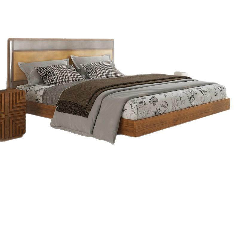 2025新款法式美式复古实木双人床1米8主卧床布艺金属线条大床婚床,淘宝优惠券,粉丝福利购,淘宝优惠卷