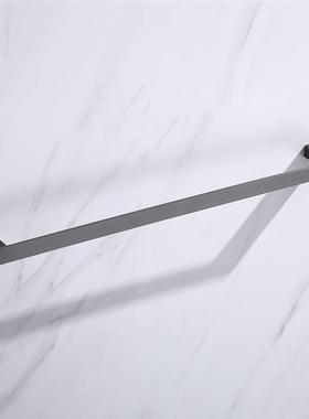 出口德国北欧枪灰色毛巾架浴室毛巾单杆卫生间五金挂件厕所毛巾挂