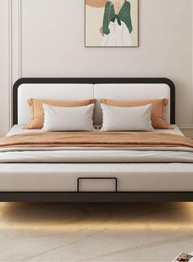 悬浮床现代简约主卧大床家用小户型无床头床出租房单双人网红床架