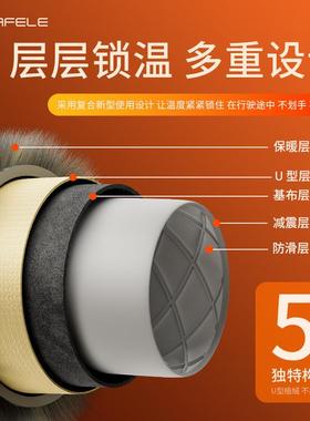 新款汽车用品汽车毛绒方向盘套男女通用型短毛绒冬季保暖防震把套