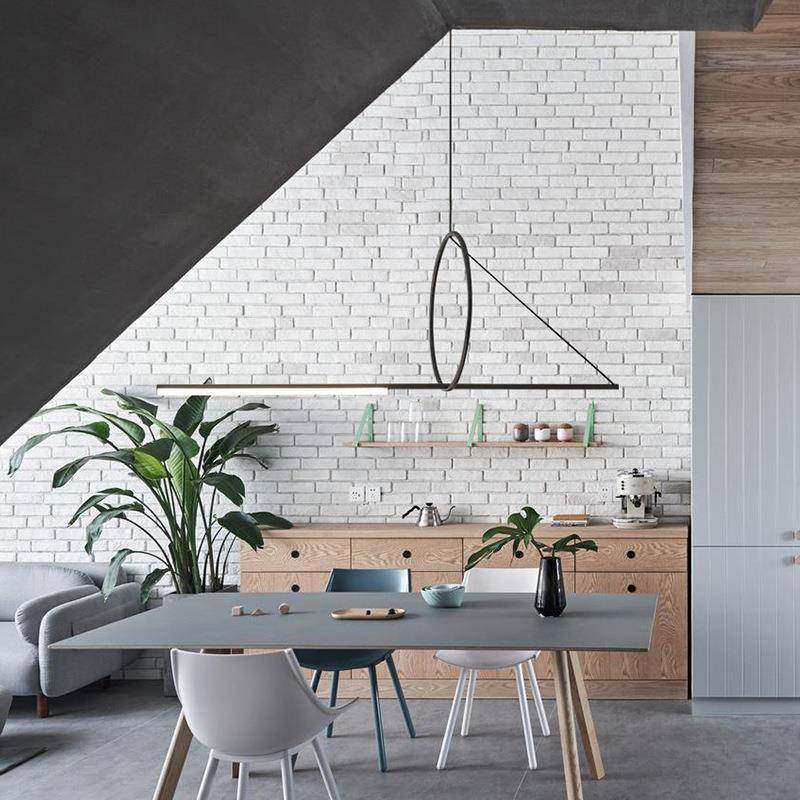 北欧风极简餐厅吊灯个性长条造型灯设计师吧台前台现代简约吊灯,淘宝优惠券,粉丝福利购,淘宝优惠卷