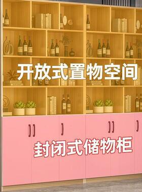 酒柜分层置物架小型家用陈列架简约现代靠墙隔断餐厅酒水展示柜