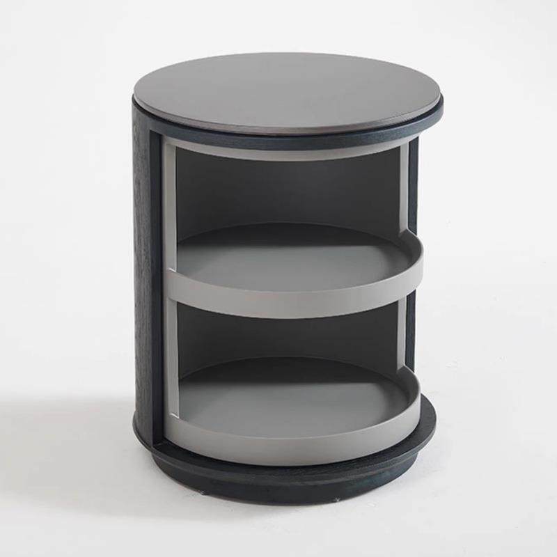 意式极简圆形床头柜卧室设计师创意旋转储物柜客厅边几小型,淘宝优惠券,粉丝福利购,淘宝优惠卷