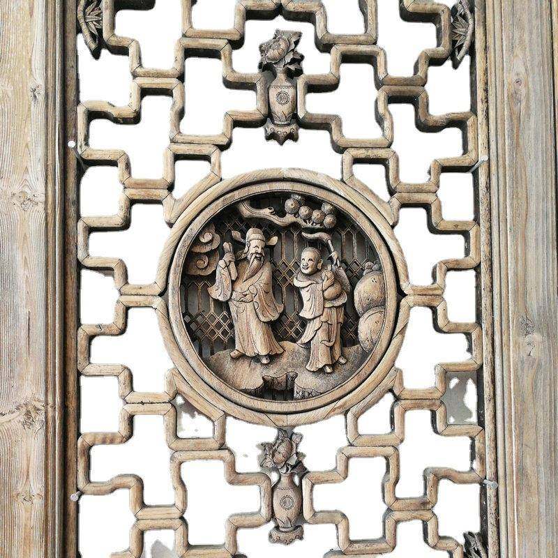 东阳木雕木质仿古做旧门窗木质做旧雕花门中式仿古花格雕花门窗,淘宝优惠券,粉丝福利购,淘宝优惠卷