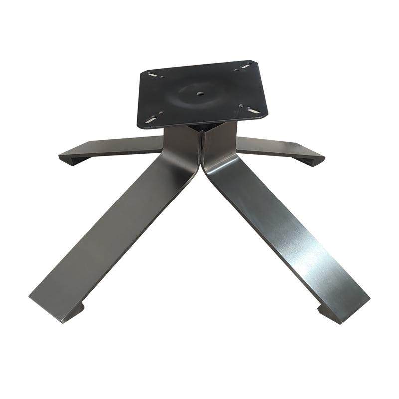 意式极简休闲椅脚实心不锈钢拉丝电镀脚可旋转单人沙发椅四星脚,淘宝优惠券,粉丝福利购,淘宝优惠卷