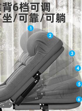 折叠床单人午休办公室简易行军床家用便携多功能午睡躺椅