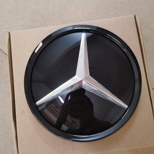 适用奔驰新C级镜面大标实心中网车标A/B/C/E/S/GLK/ML/cla镜面标 - 图1
