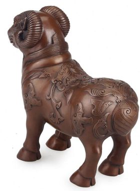 纯手工动物现代中式纯铜羊紫铜办公室客厅装饰品摆件生日礼品