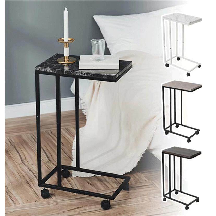 C型小茶桌沙发边几懒人桌板学习移动桌随地办公小滚轮桌客厅家具,淘宝优惠券,粉丝福利购,淘宝优惠卷