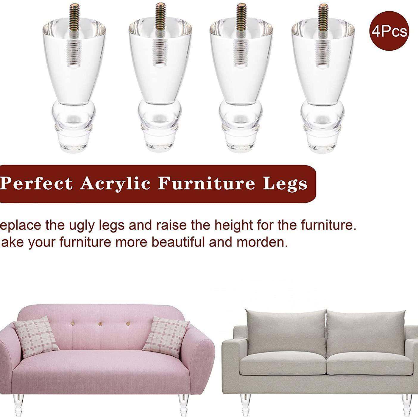 沙发脚亚克力透明水晶脚床脚支撑脚加高橱柜脚金属桌脚,淘宝优惠券,粉丝福利购,淘宝优惠卷