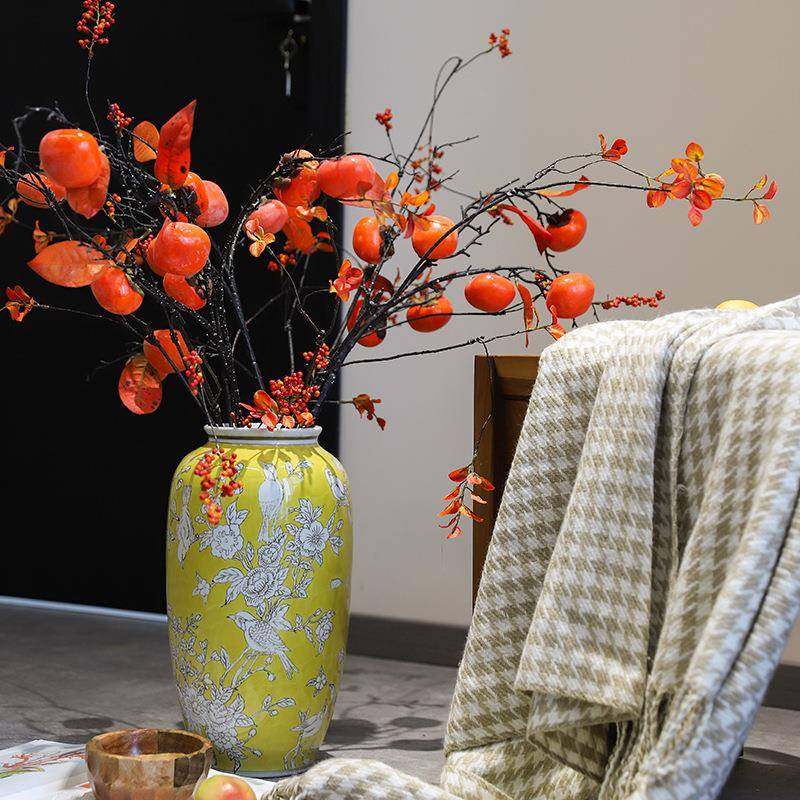 新中式陶瓷花瓶青花瓷高级感萝卜瓶彩色客厅家居摆件鲜花瓶插花器,淘宝优惠券,粉丝福利购,淘宝优惠卷