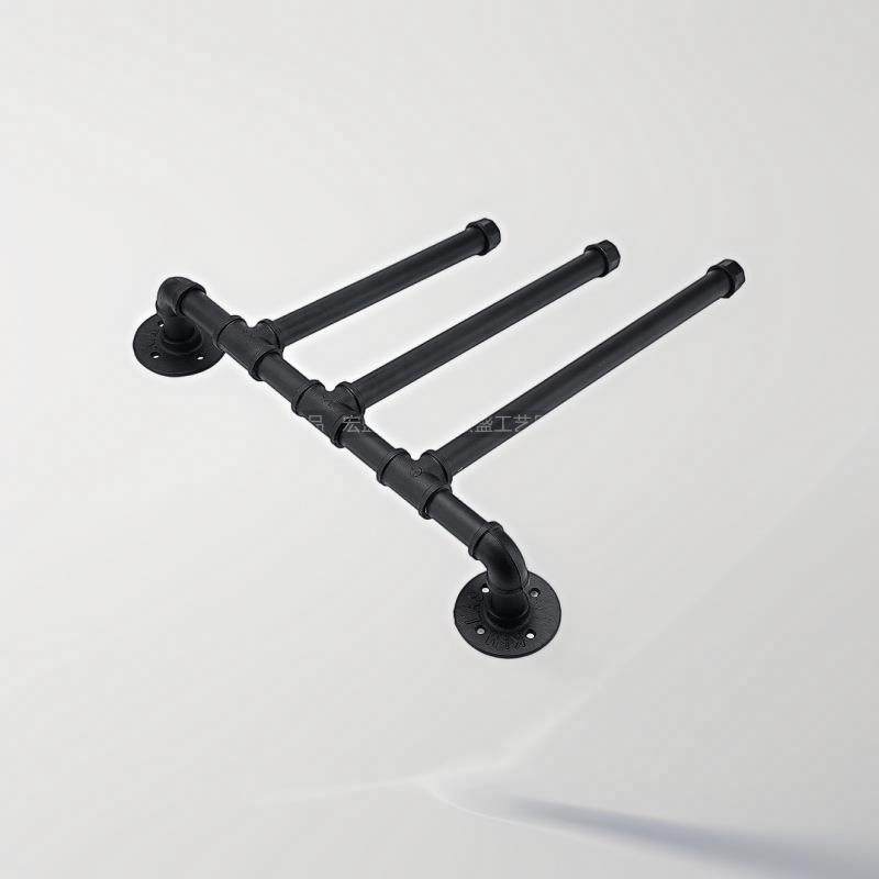 壁挂浴室旋转毛巾架杆浴室挂件浴巾架铁艺毛巾收纳置物架,淘宝优惠券,粉丝福利购,淘宝优惠卷