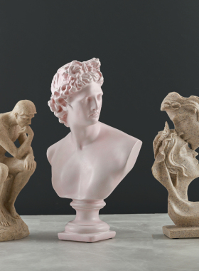 沉默是金抽象艺术工艺品创意人物雕塑摆件办公室客厅酒柜子装饰品