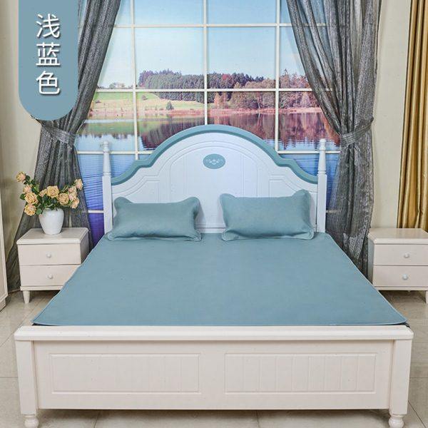 牛皮凉席彩色加厚头层水牛皮高档凉席软席夏季三件套1.8米1.5m床,淘宝优惠券,粉丝福利购,淘宝优惠卷