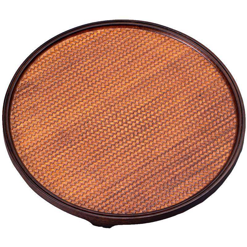 重竹编纹干泡盘长方形茶盘竹制席面家用简约功夫圆形茶台茶托,淘宝优惠券,粉丝福利购,淘宝优惠卷