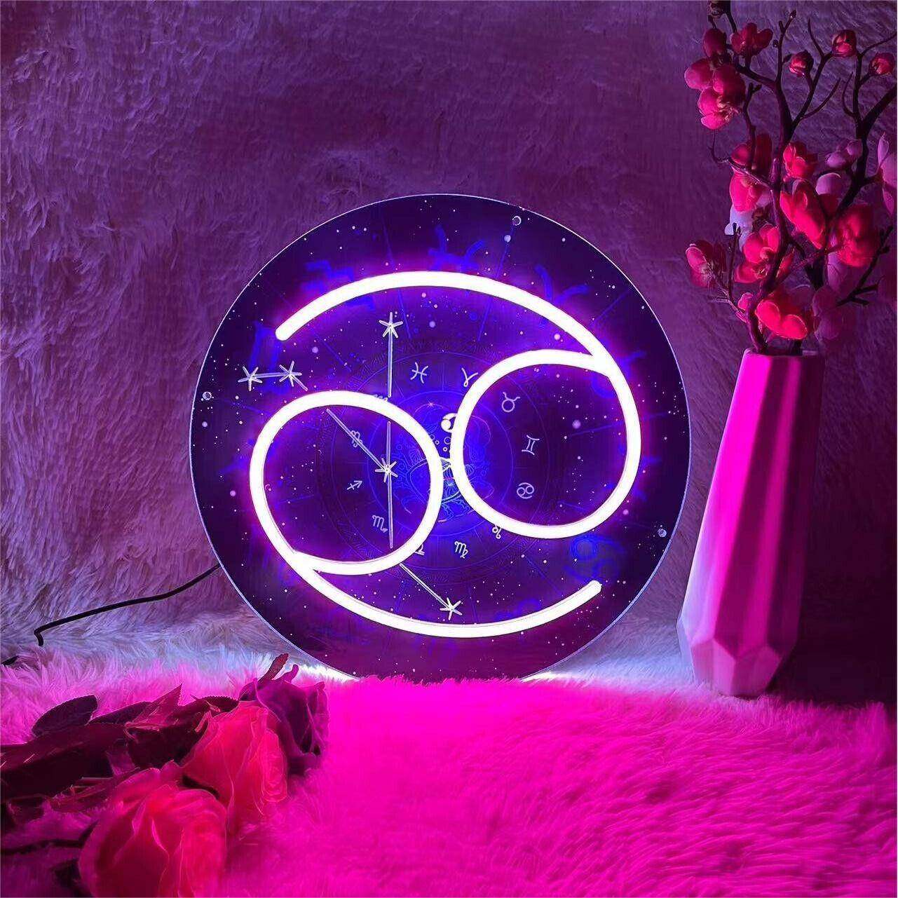 12星座灯LED霓虹灯居家氛围灯亚克力发光字聚会图案灯牌装饰造型,淘宝优惠券,粉丝福利购,淘宝优惠卷