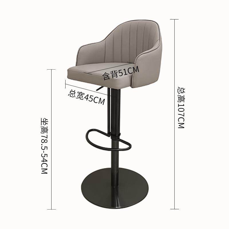 前台轻奢皮艺高脚凳高弹皮艺吧台椅升降旋转吧台高脚凳KTV高脚椅,淘宝优惠券,粉丝福利购,淘宝优惠卷