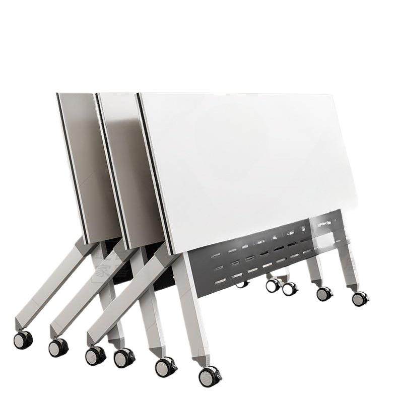折叠会议桌可移动拼接双人课桌办公室带轮活动长条桌培训桌椅组合,淘宝优惠券,粉丝福利购,淘宝优惠卷