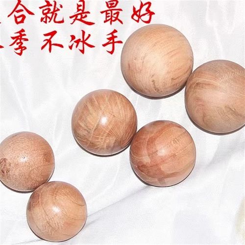 肥城桃木手把件把玩件木雕摆件 中老年手球工艺品 - 图3