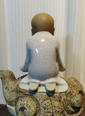 陶瓷工艺品 石湾公仔 坐云一休 和尚