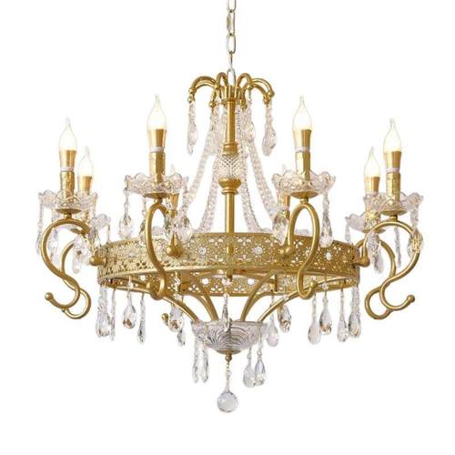 新款蜡烛吊灯美式复古吊灯客厅灯法式复古吊灯具客厅卧室餐厅吊灯 - 图3