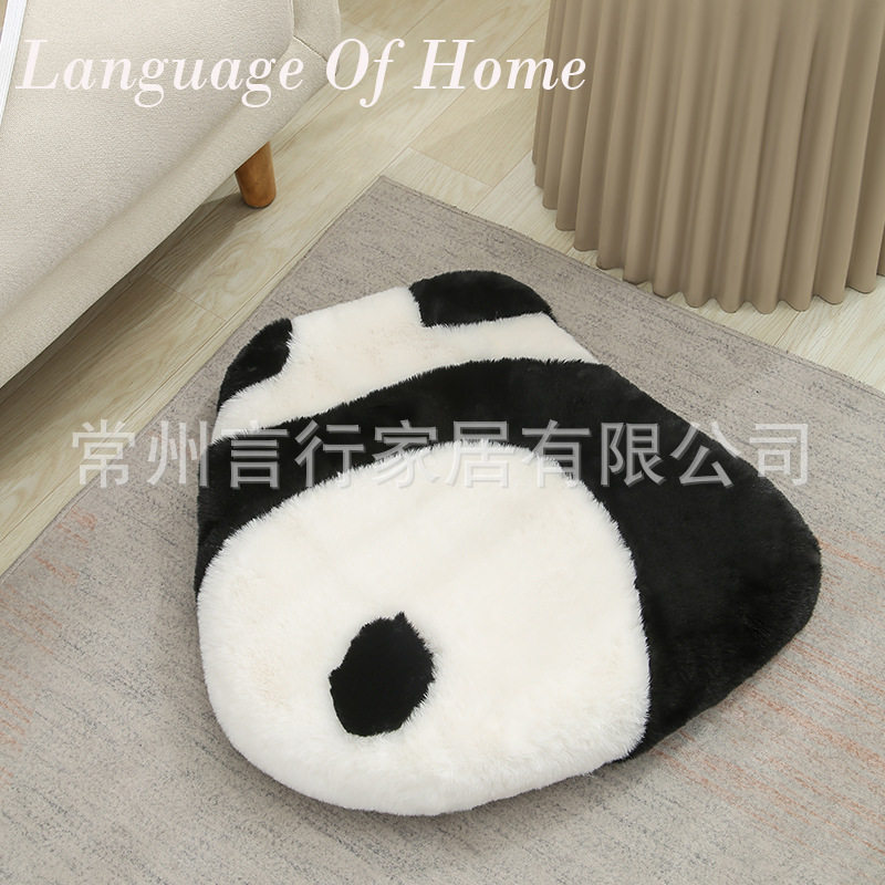 Internet celebrity panda cushion living room sofa cushion cute panda butt cushion pillow rabbit fur floor cushion bay window cushion chair cushion