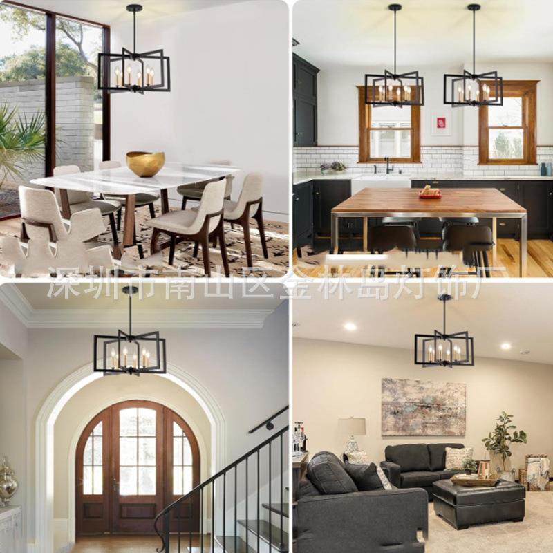 形吊73灯美式简约复古工风业餐厅客厅餐枝桌铁艺蜡烛灯具,淘宝优惠券,粉丝福利购,淘宝优惠卷