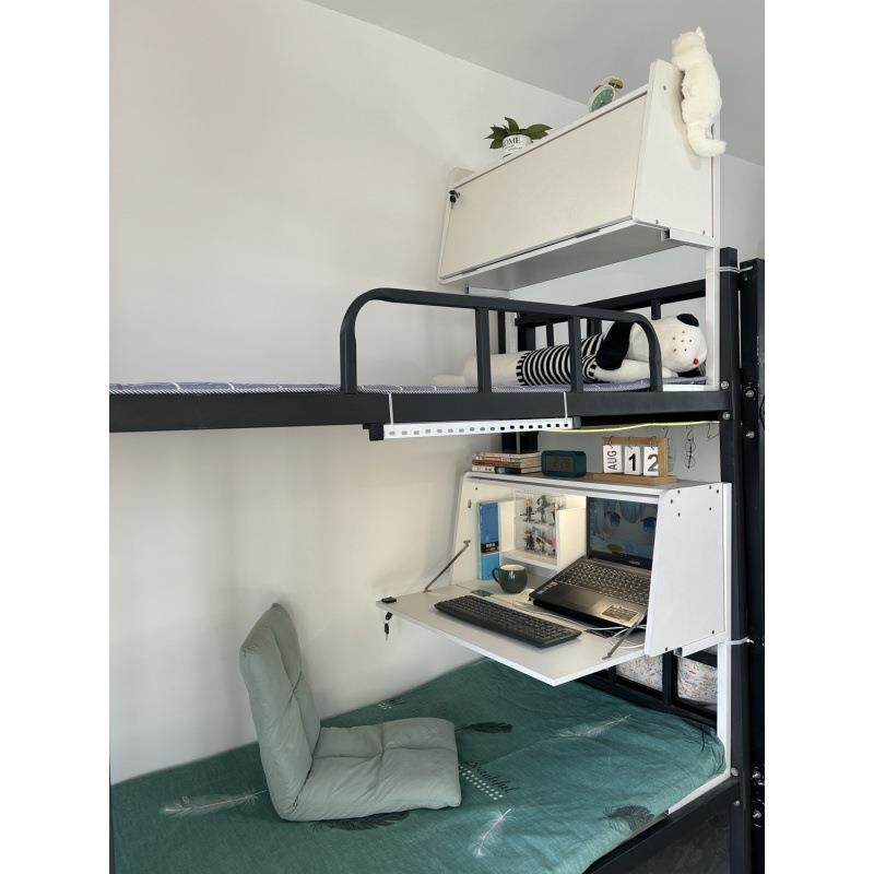 宿舍床上电脑桌上铺下铺悬空桌床头桌学习桌可装床帘内折叠人造板,淘宝优惠券,粉丝福利购,淘宝优惠卷