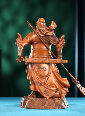 朱炳仁铜紫铜横刀立关公摆件武圣关公关羽武财神玄关公司礼品工艺